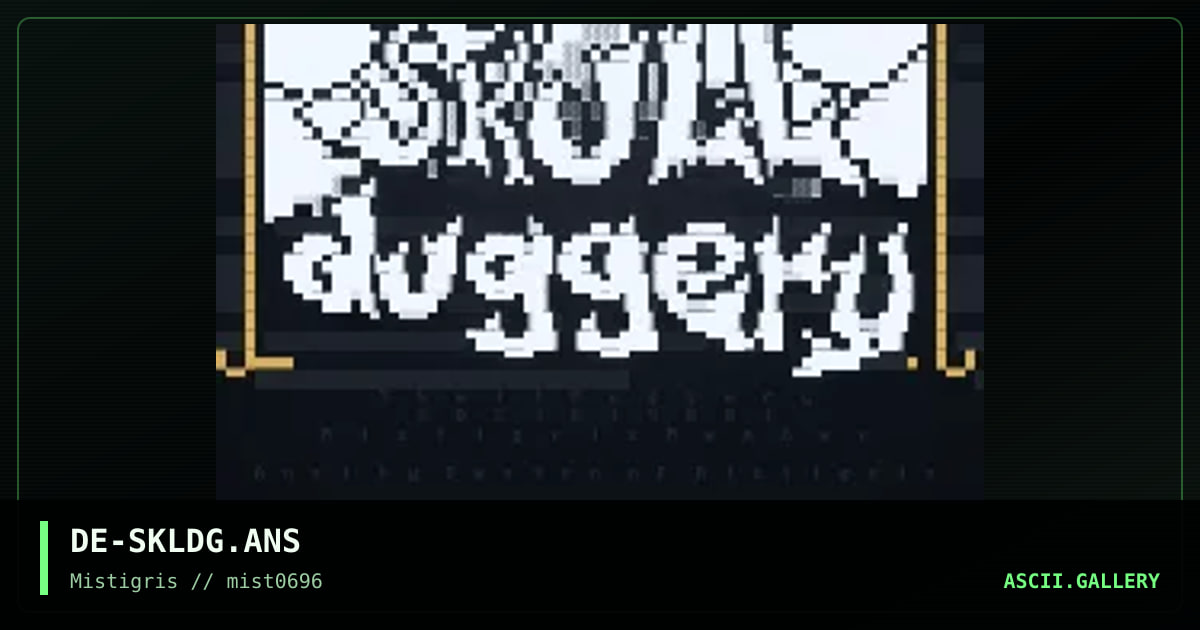 Skull Duggery, by destro, 1996