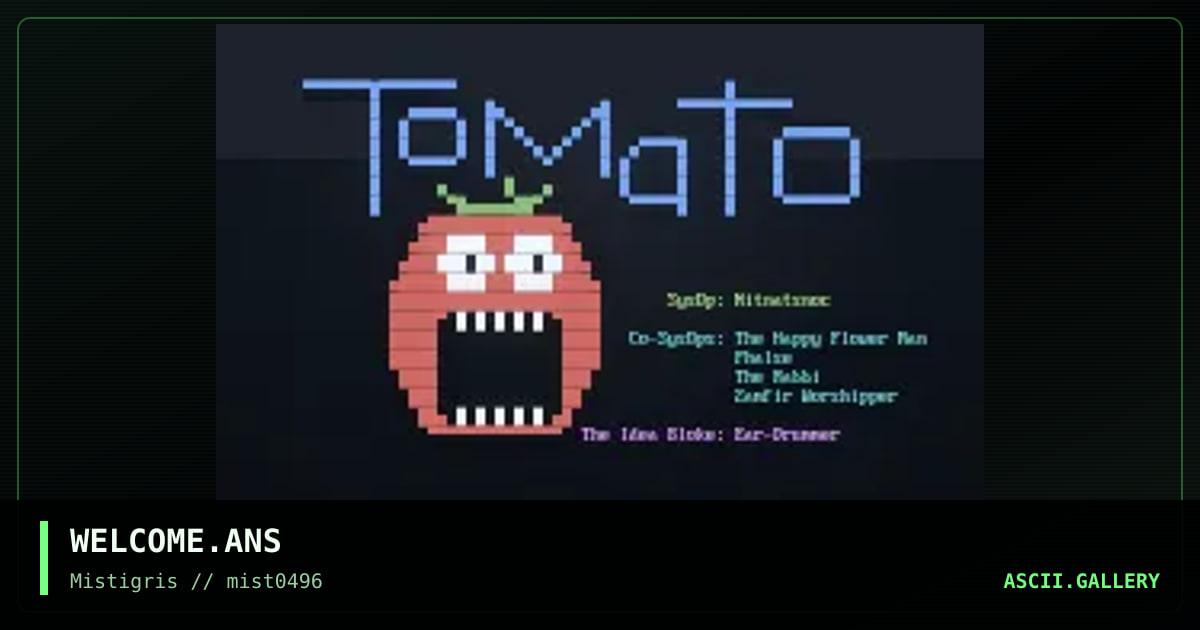Tomater welcommen skreeN!, by nitty, 1996