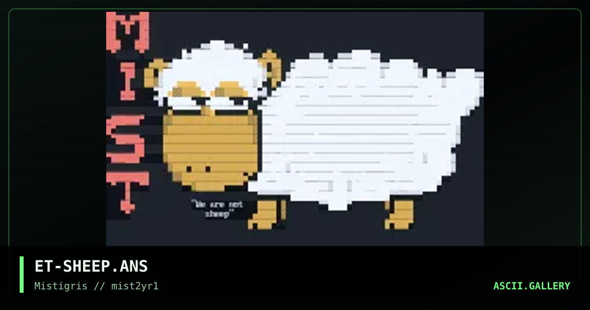 Mist promo - we are not sheep, by etana, 1996