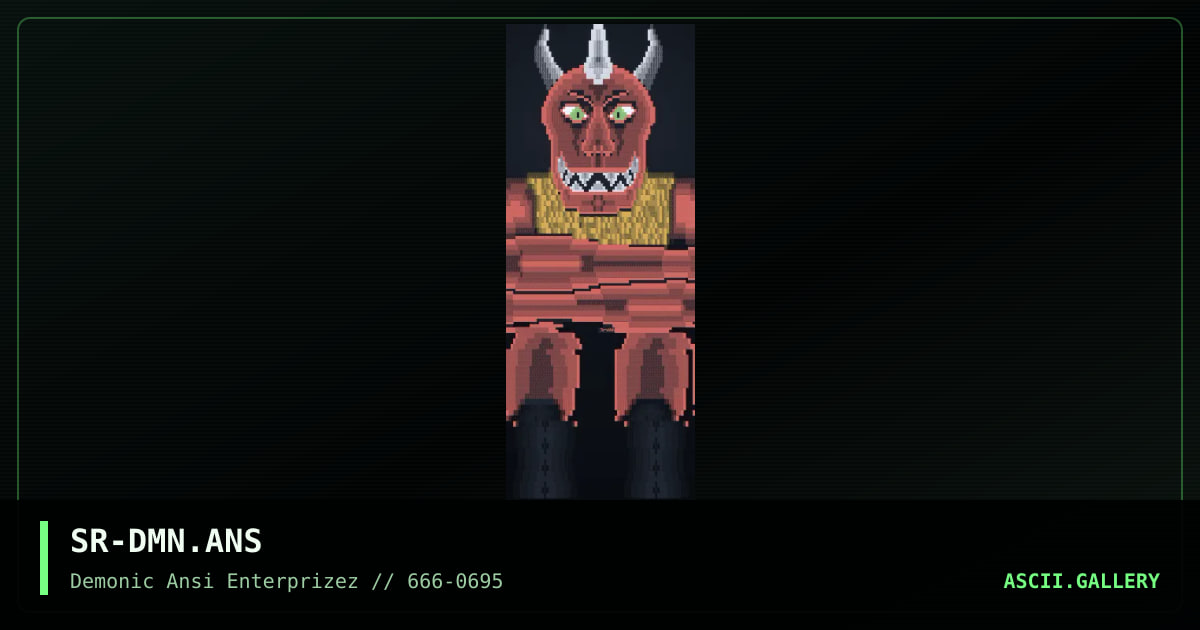 Sitting Demon, by soul reaper, 1995