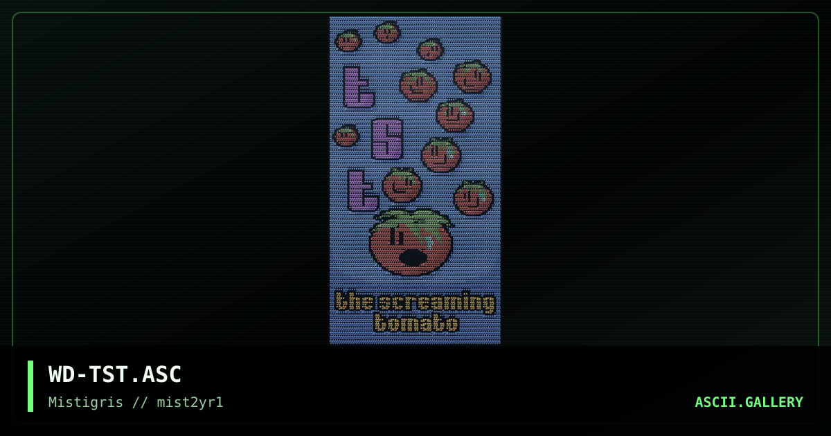 the screaming tomato, by weird, 1996