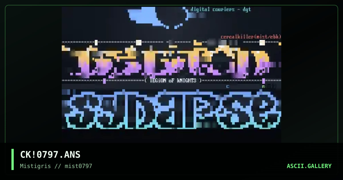 ANSI logocolly for july, by cereal killer-mistigris, 1997