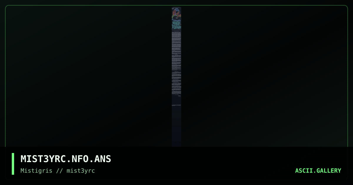 MIST3YRC Infofile, 2015 edition, by muton, cthulu, 1997