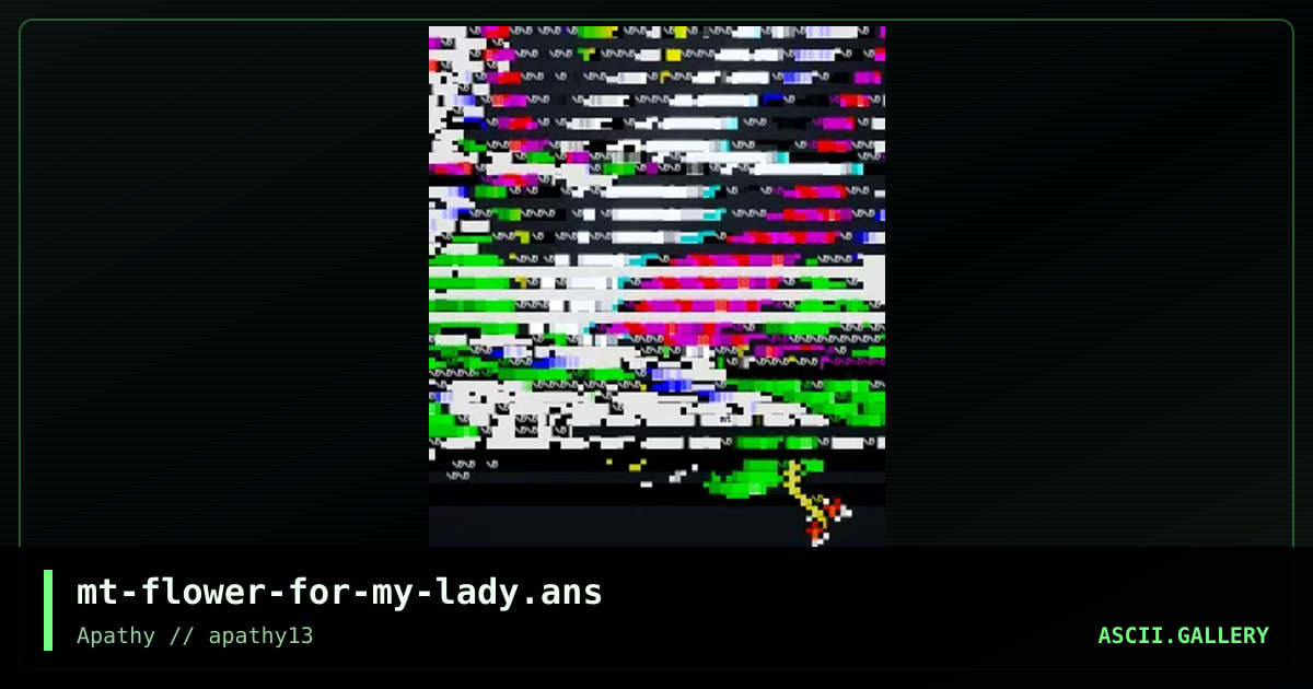 flower for my lady, by misfit, 2015