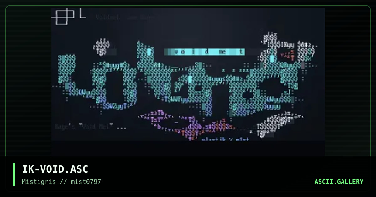 VoidNet logo, by plastik, 1997