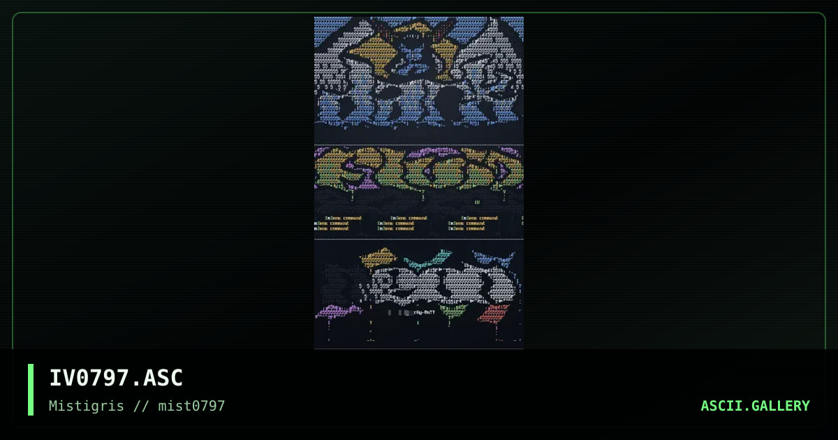 July ascii logocolly, by jive, 1997