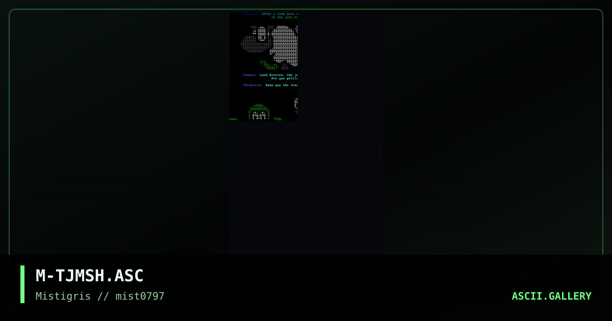 The Jade Shee.. er.. Monkey colly, by muton, 1997