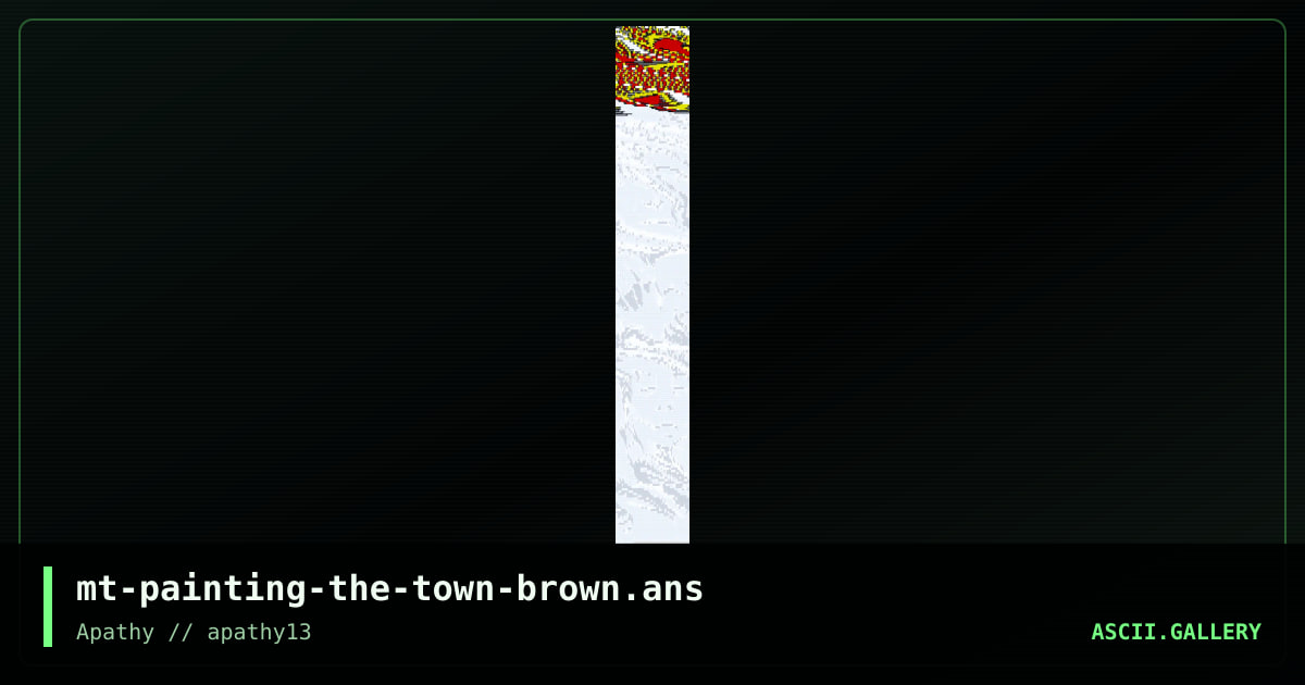 painting the town brown, by misfit, 2015