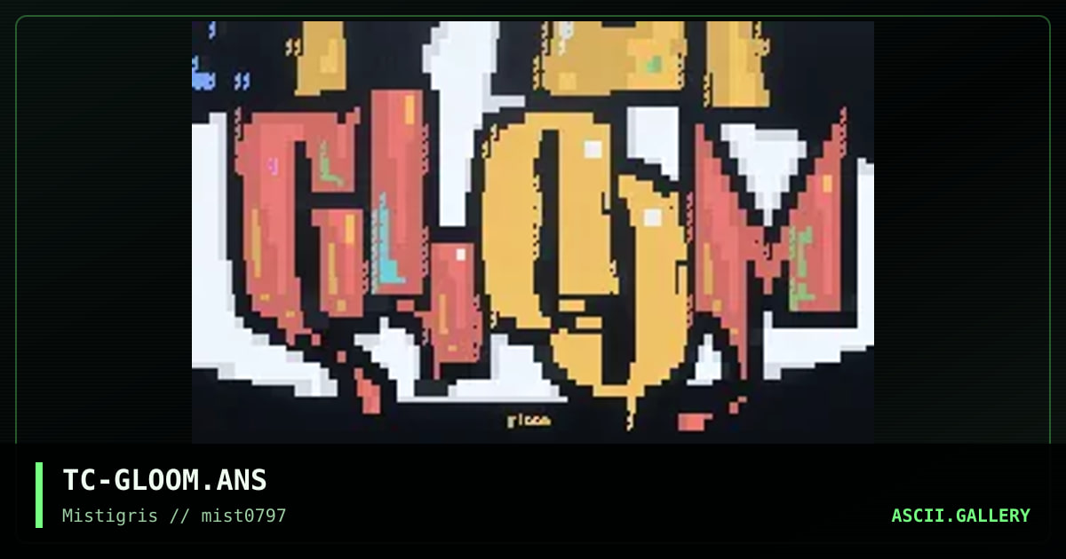 Gloom, by tincat, 1997