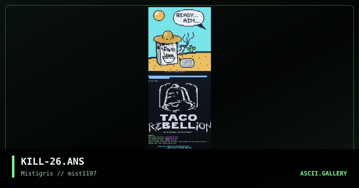 TACO reBELLion, by platinum, samurai, happyfish, wat0r, 1997