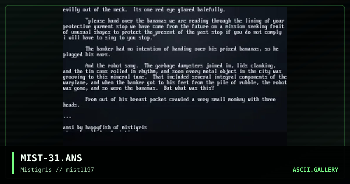 Scientist / Running / 1-way-street, by happyfish, cthulu, paddy monahan, 1997