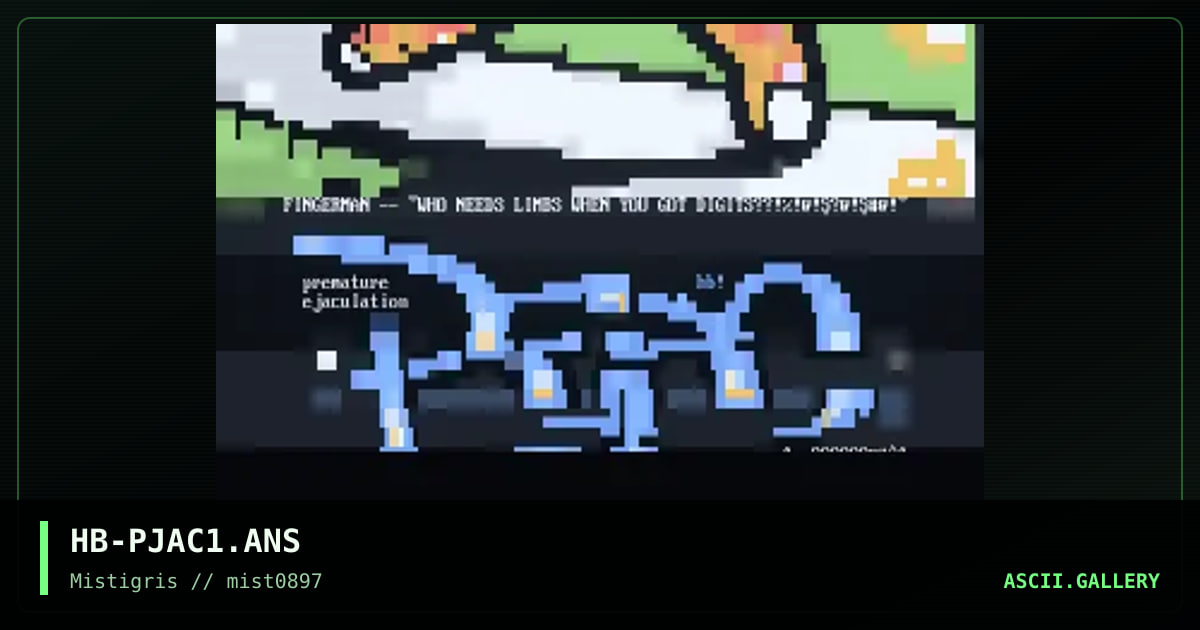 Fingerman!@#, by handiboy, 1997