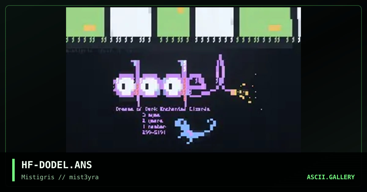 DoDEL's 2nd anniversary!, by happyfish, 1997