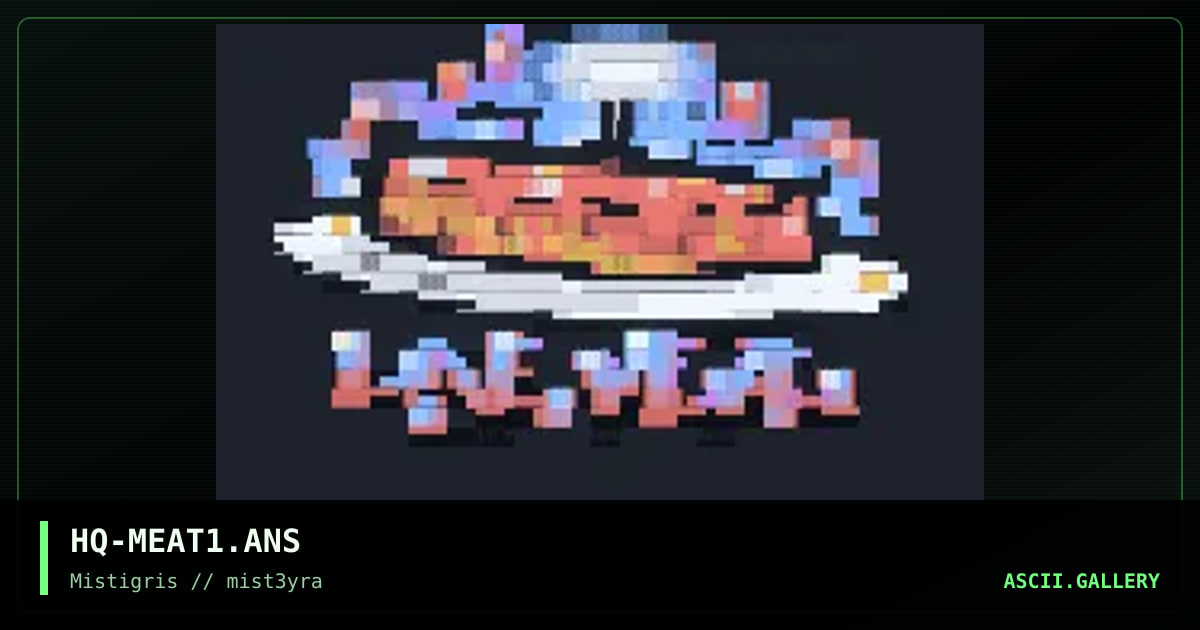 Live Meat! (yum), by haquisaq, 1997