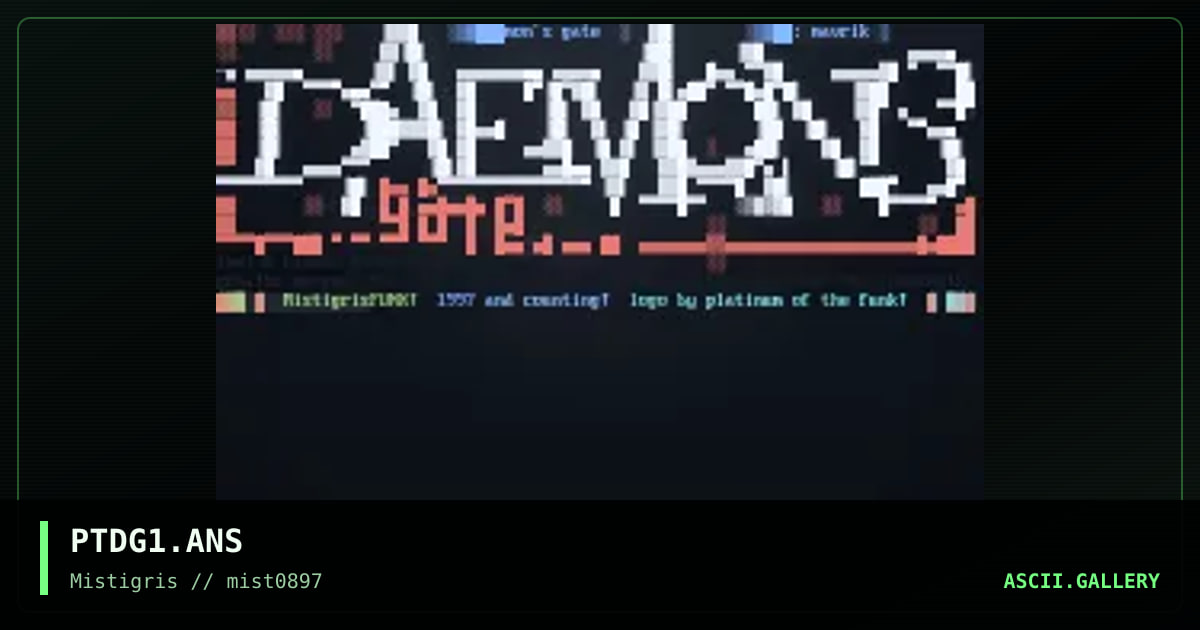 Daemon's Gate, by platinum, 1997