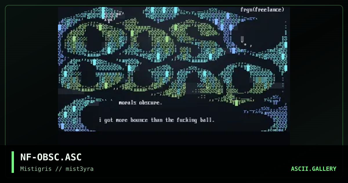 morals obscure, by frgnfruz, 1997