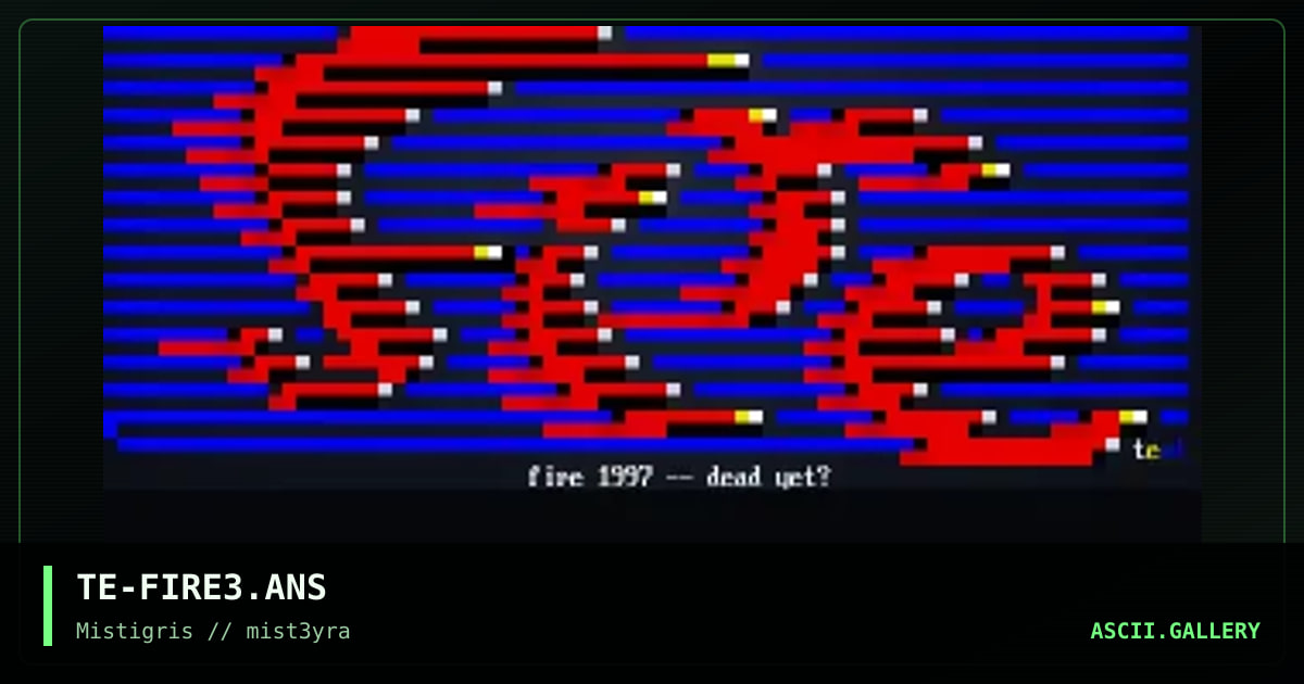 Fire walk with me, by the extremist, 1997