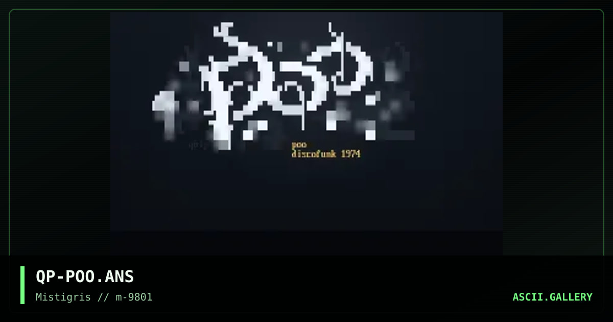 poo, by quip, 1998