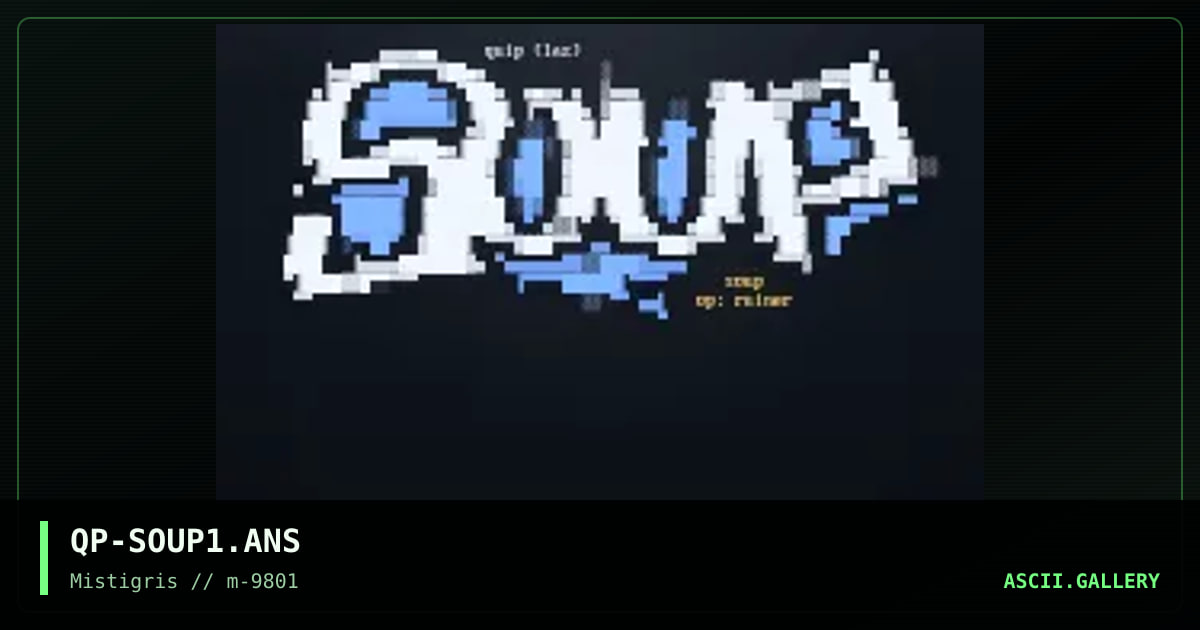 soup, by quip, 1998