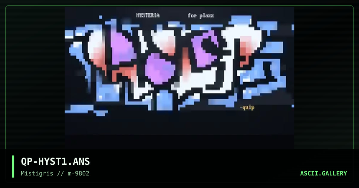 hysteria, by quip, 1998