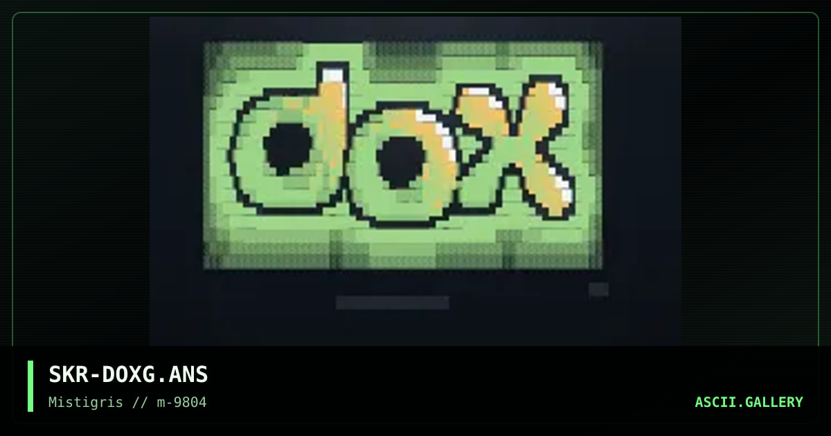 Dox logo, by skrubly, 1998