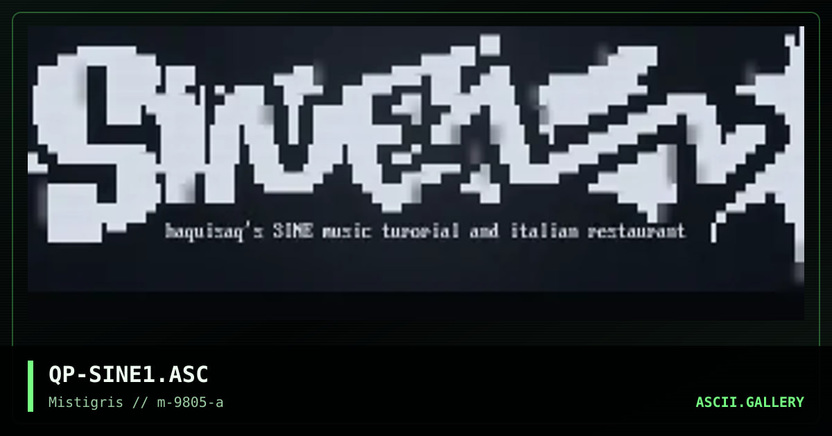 Sine, by quip, 1998