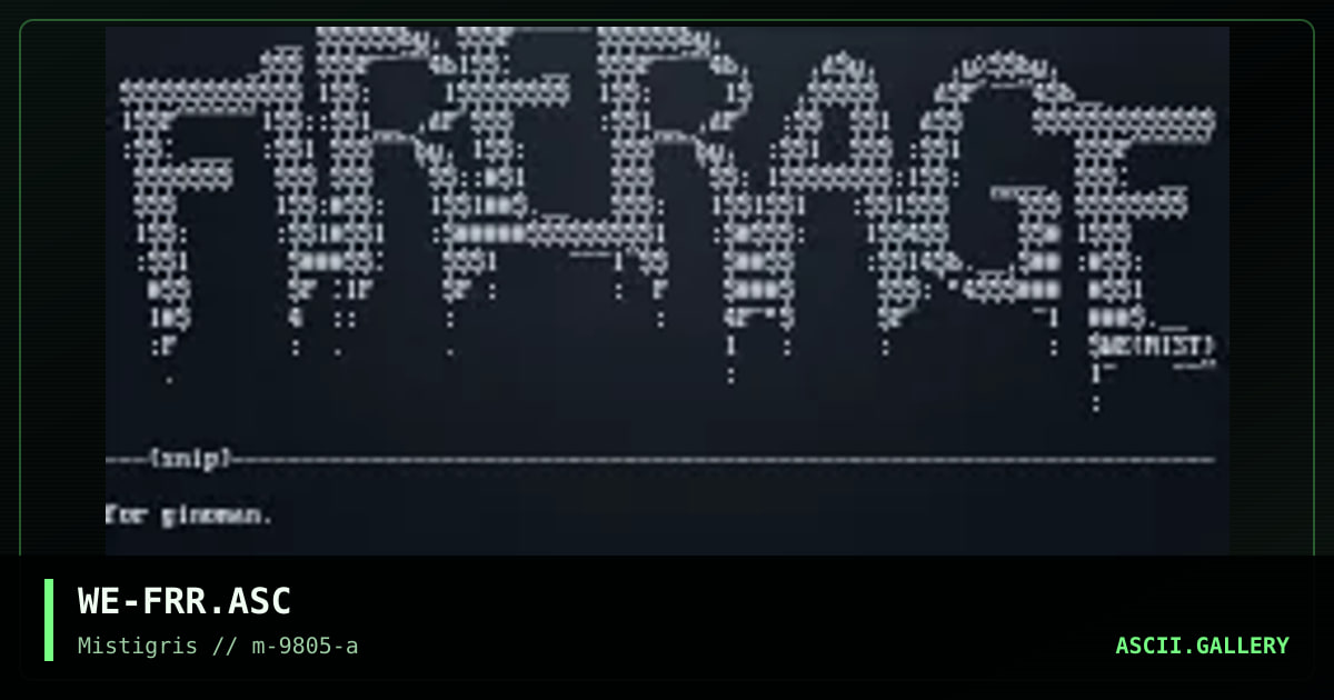 firerage rraarghwrg, by weird, 1998