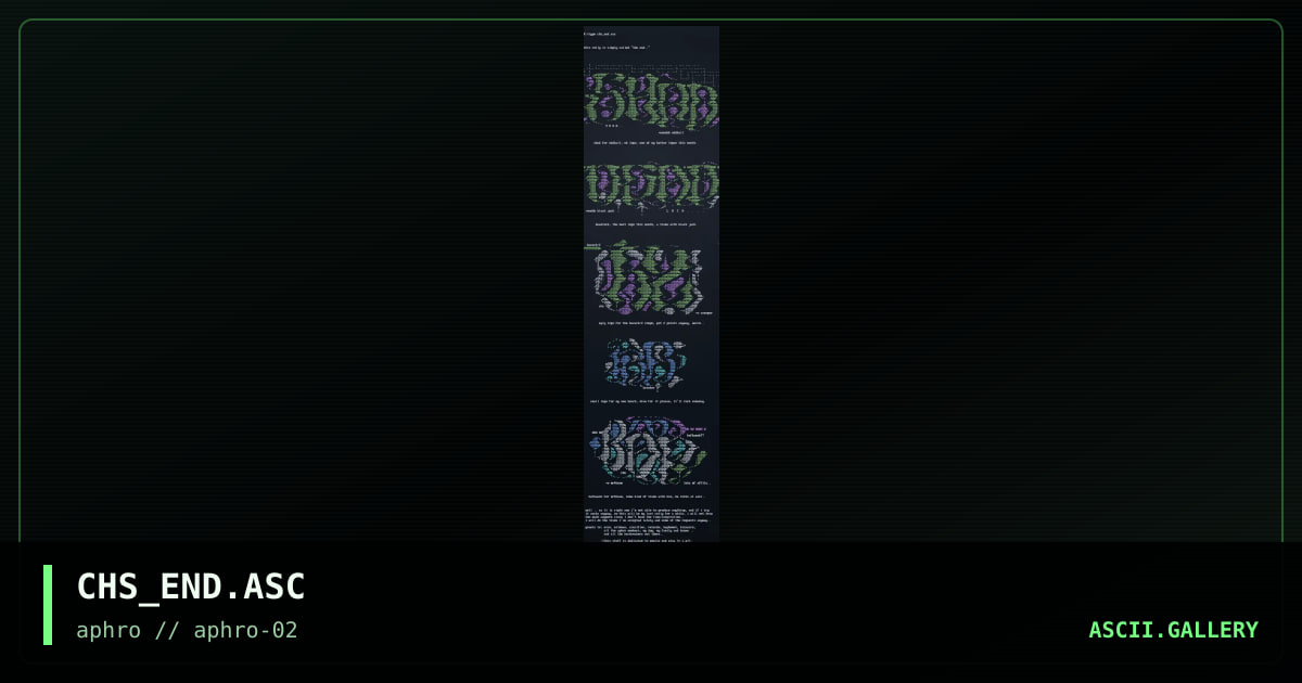 CHS_END.ASC, by catharsis, 1997