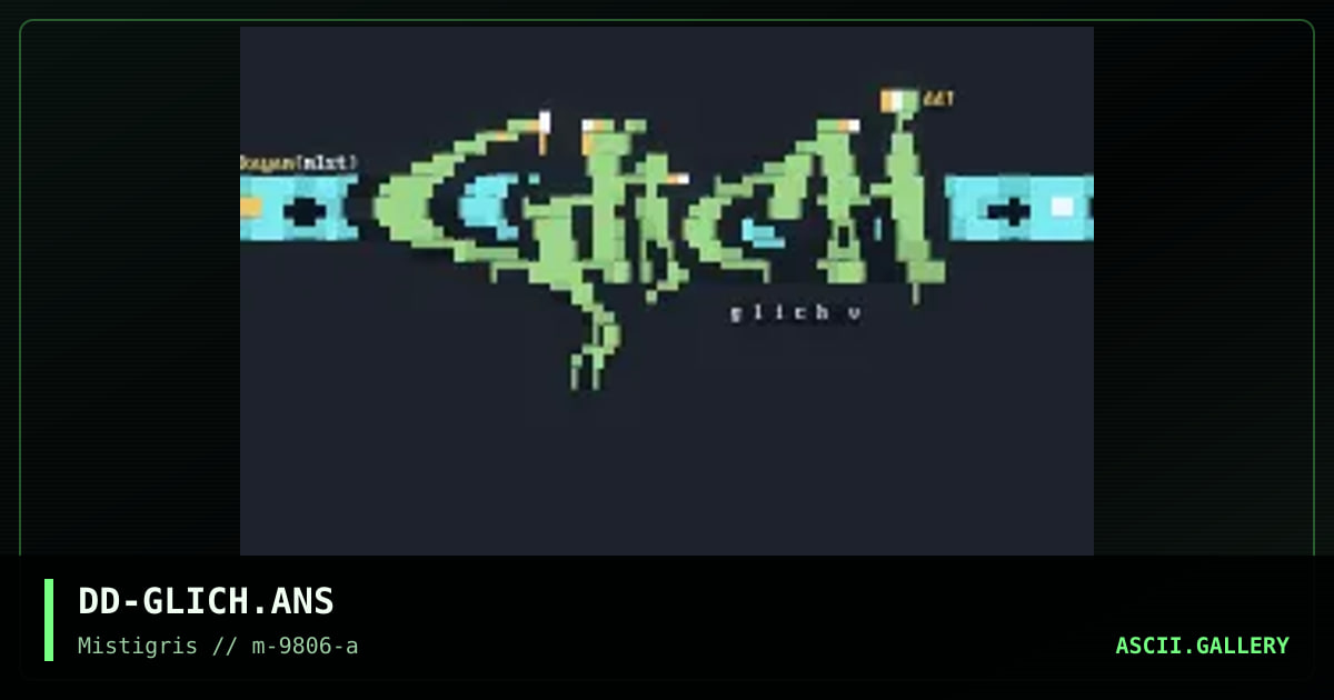 Glich logo, by da drug, 1998