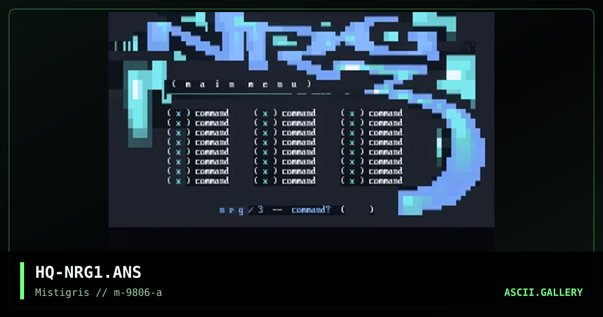 NRG / 3 menu, by haquisaq, 1998