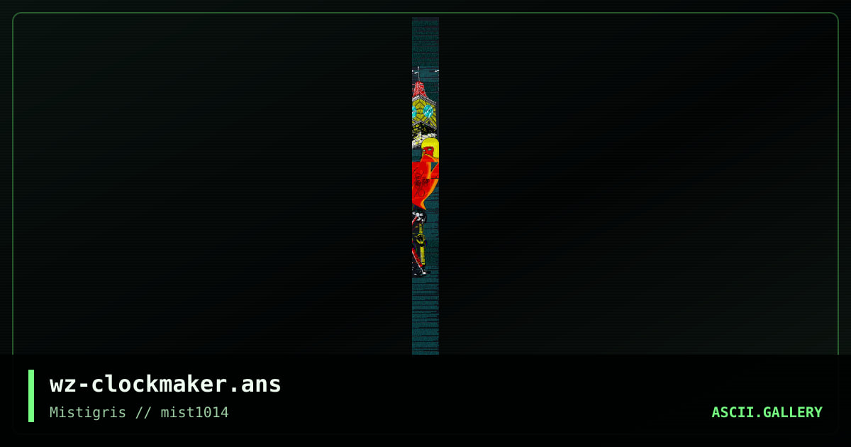 The Clockmaker, by whazzit, 2014