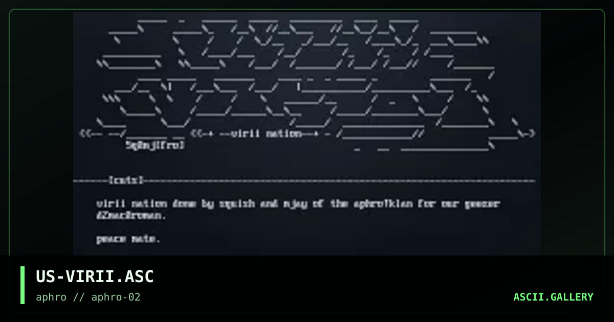 US-VIRII.ASC, by squish, mjay, 1997