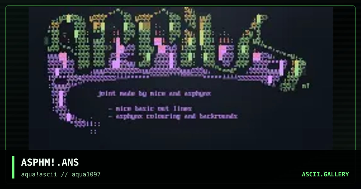 affils for you, by asphynx, mice, 1997