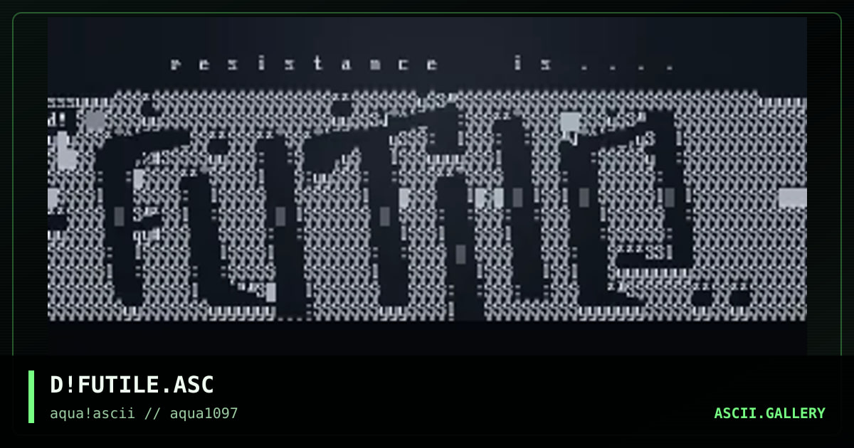 resistrance is ..., by denude, 1997