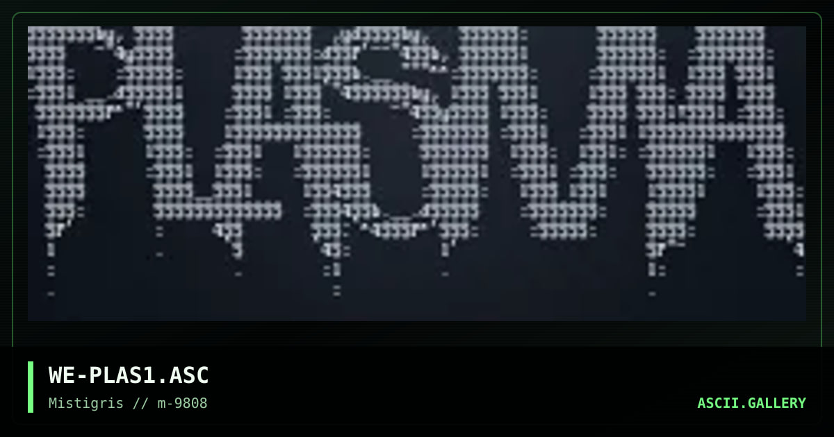 Plasma logo, by weird, 2015