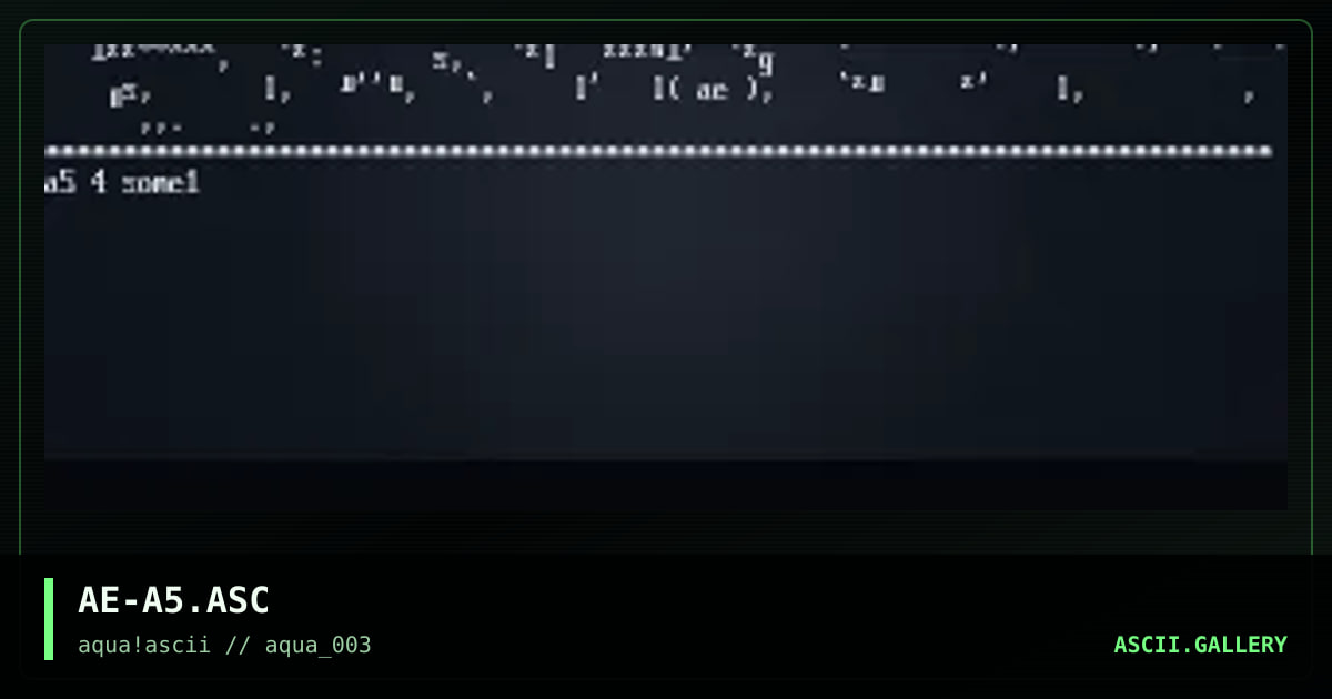 AE-A5.ASC, by astarte, 1998