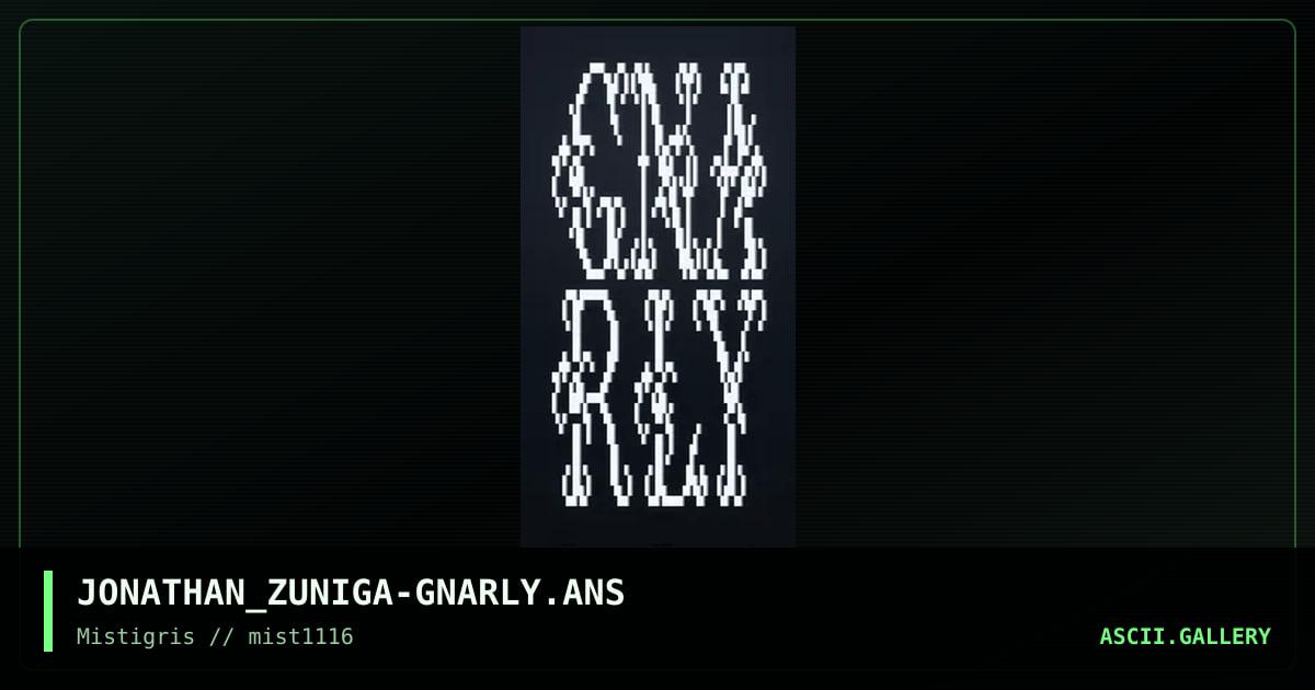 Gnarly logo, by jonathan zuniga, 2016
