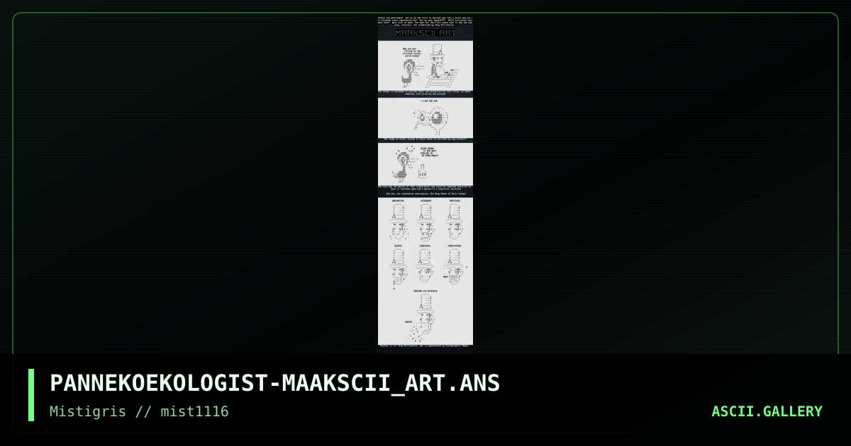 Maakscii art, by pannekoekologist, 2016