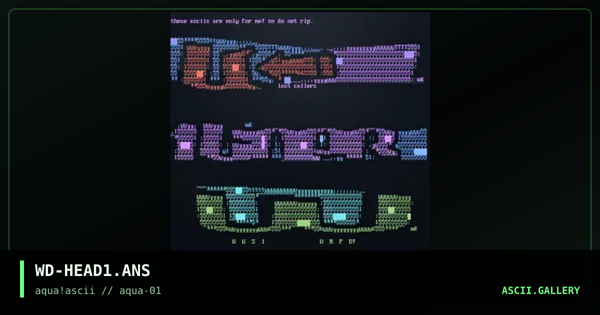 headers for me only, by woodoo, 1997