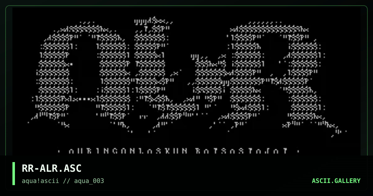 RR-ALR.ASC, by riddler, 1998