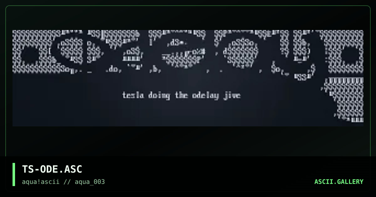 TS-ODE.ASC, by tesla, 1998