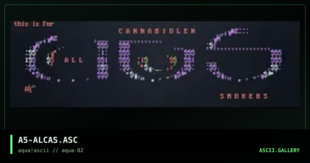 all cannabiolen smokaz!, by asphynx, 1997