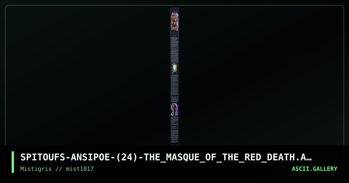 Story 13 - the Masque of the Red De, by spitoufs, 2017