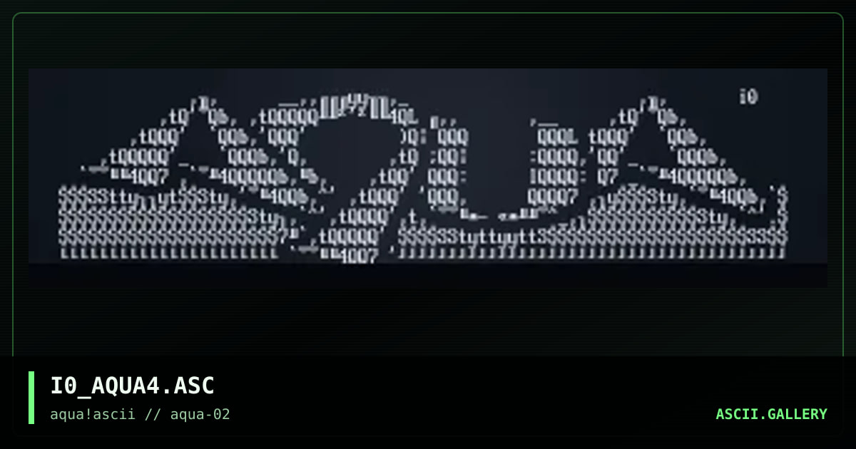 aqua logothingywhattever, by naam10, 1997