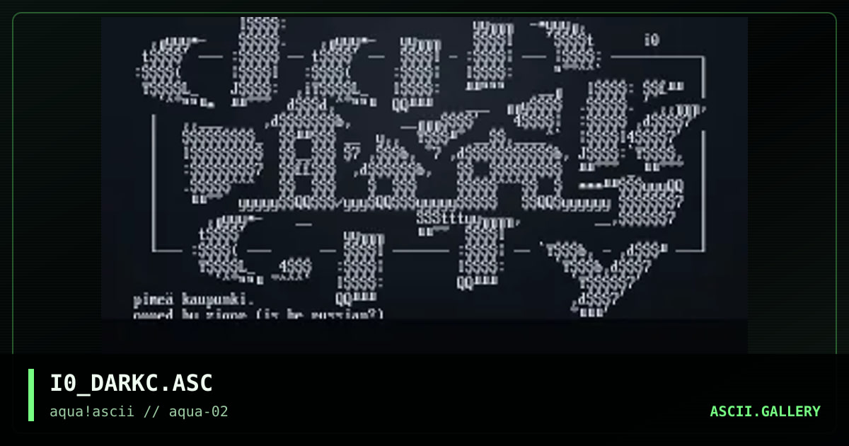 dark city, by naam10, 1997
