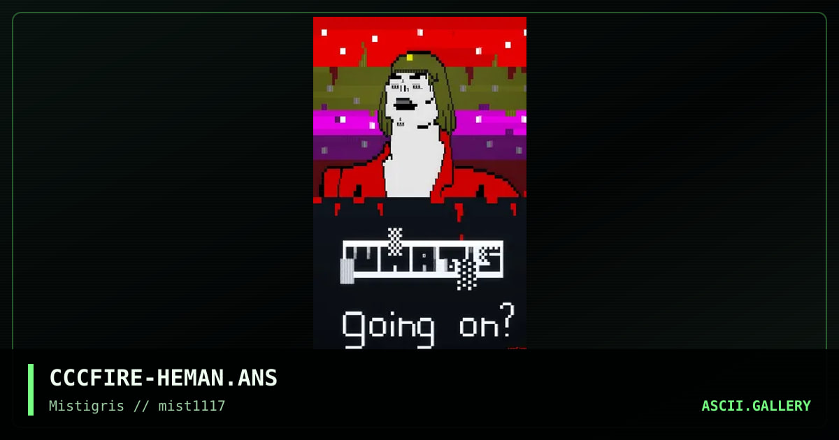 What's Going On?, by cccfire, 2017
