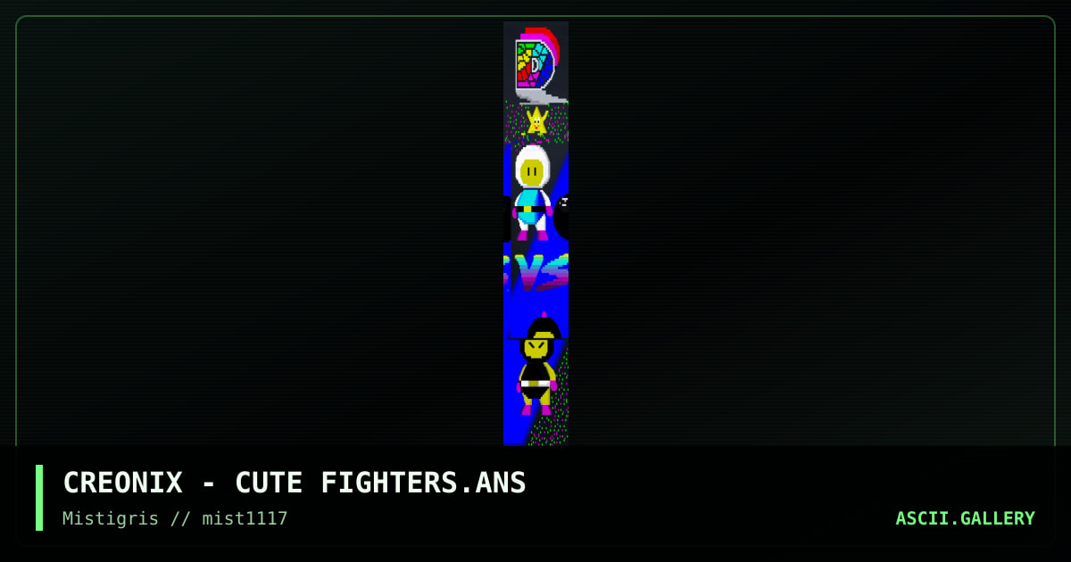 Cute Fighters, by creonix, 2017