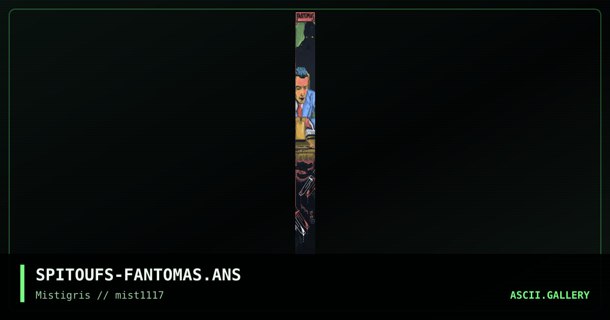 Fantomas, by spitoufs, 2017