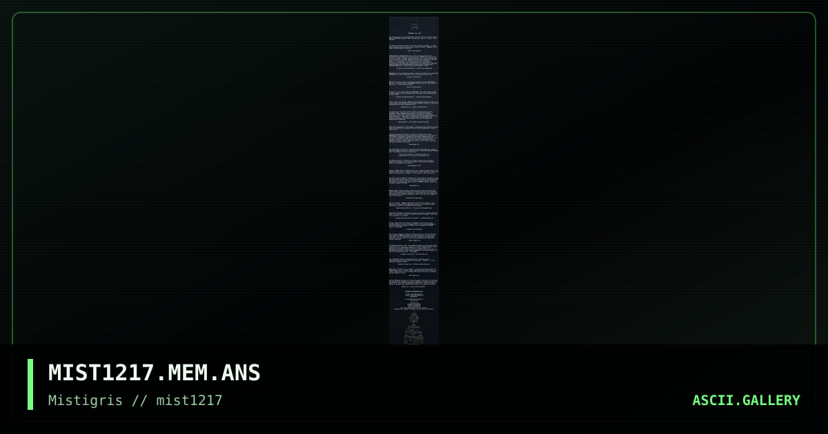 MIST1217 Memberlist, by cthulu, ldb, 2017