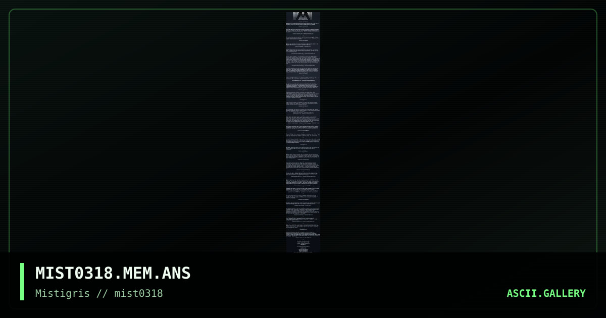 MIST0318 contributing artists, by cthulu, 2018